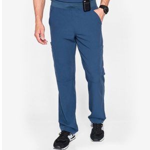 FIGS Mens Axim Cargo Scrub Pant DARK HARBOR/SHORT